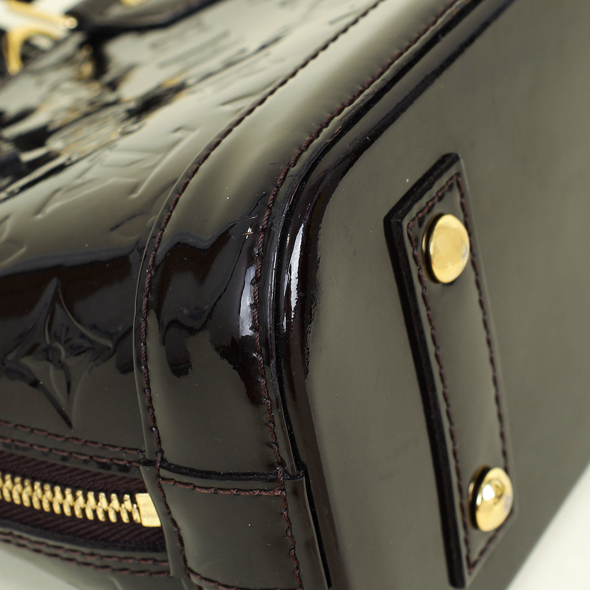 Louis Vuitton Amarante Monogram Vernis Alma BB Bag