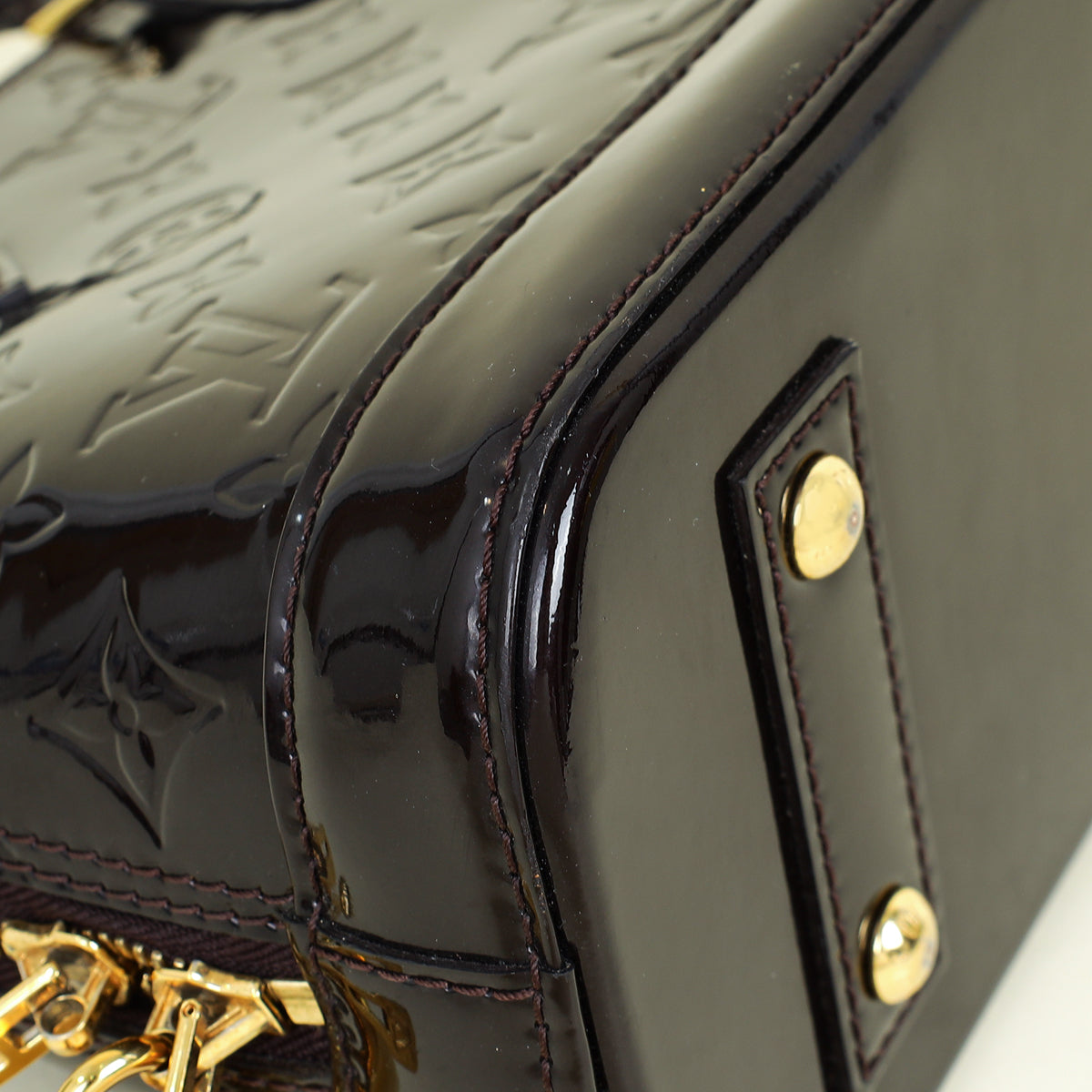 Louis Vuitton Amarante Monogram Vernis Alma BB Bag