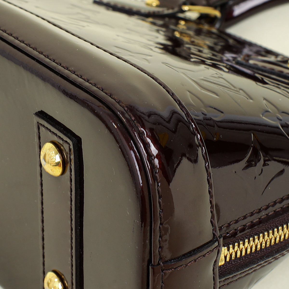 Louis Vuitton Amarante Monogram Vernis Alma BB Bag