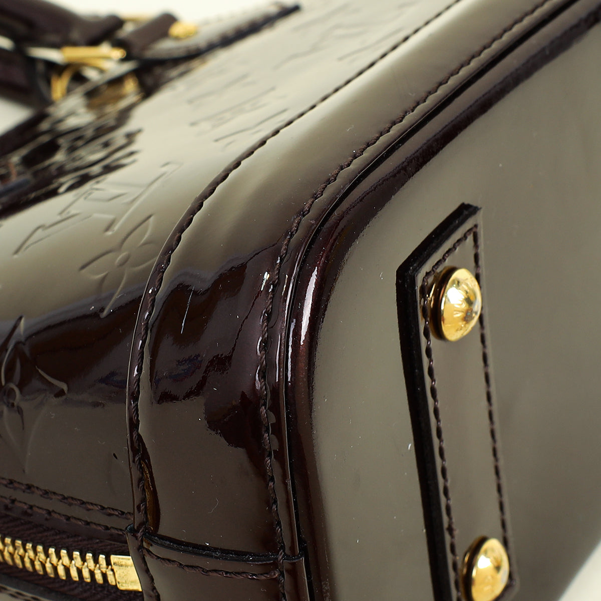 Louis Vuitton Amarante Monogram Vernis Alma BB Bag