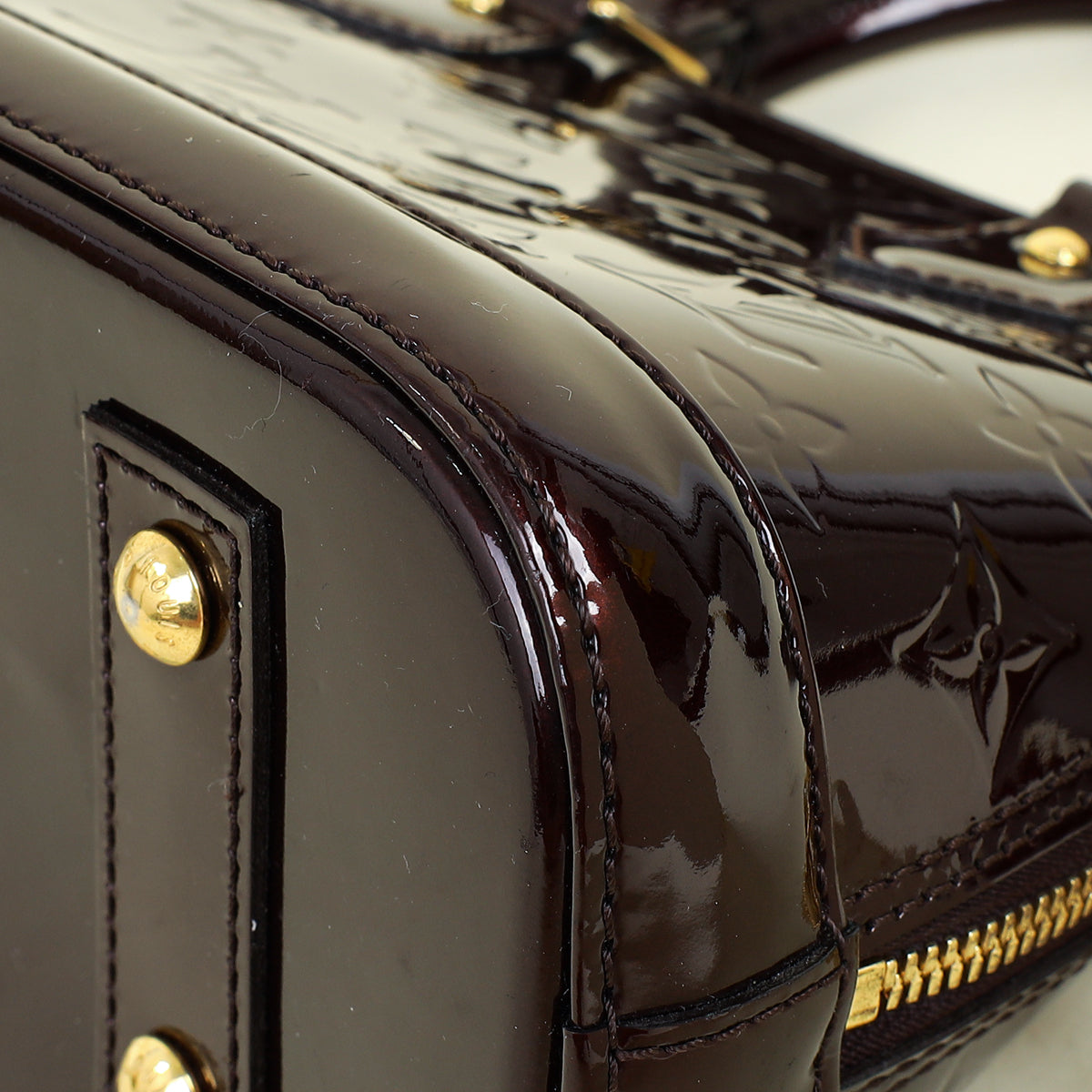 Louis Vuitton Amarante Monogram Vernis Alma BB Bag