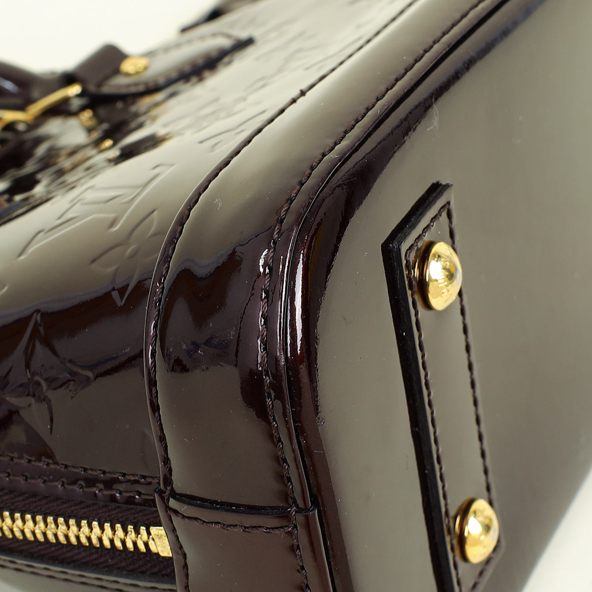 Louis Vuitton Amarante Monogram Vernis Alma BB Bag