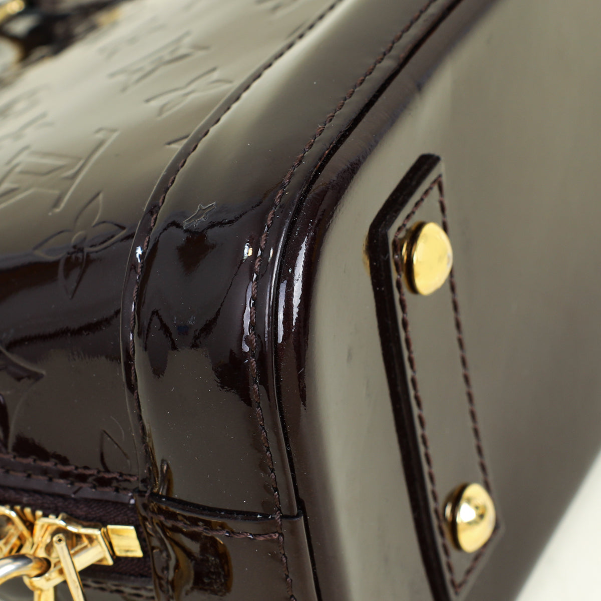 Louis Vuitton Amarante Monogram Vernis Alma BB Bag