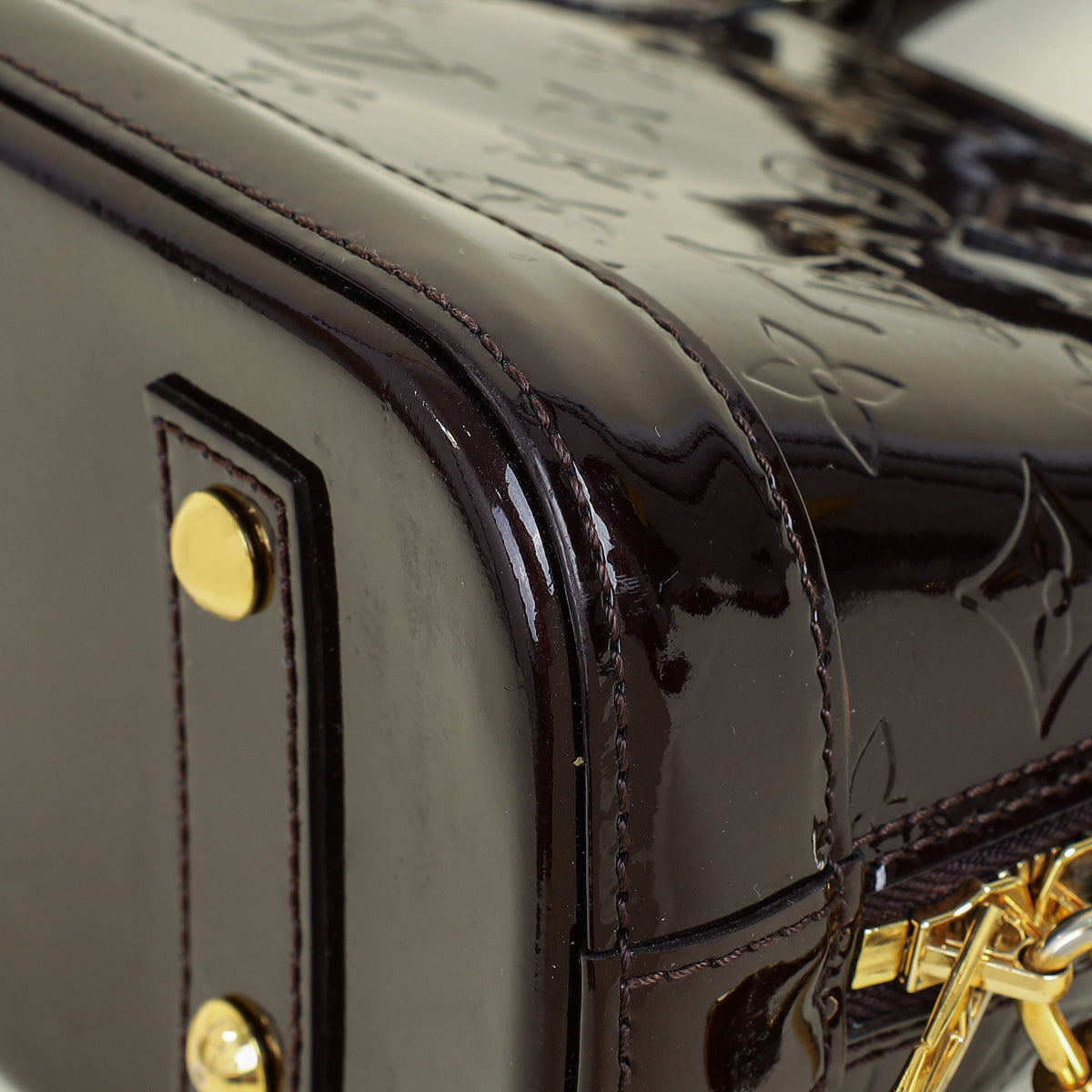 Louis Vuitton Amarante Monogram Vernis Alma BB Bag