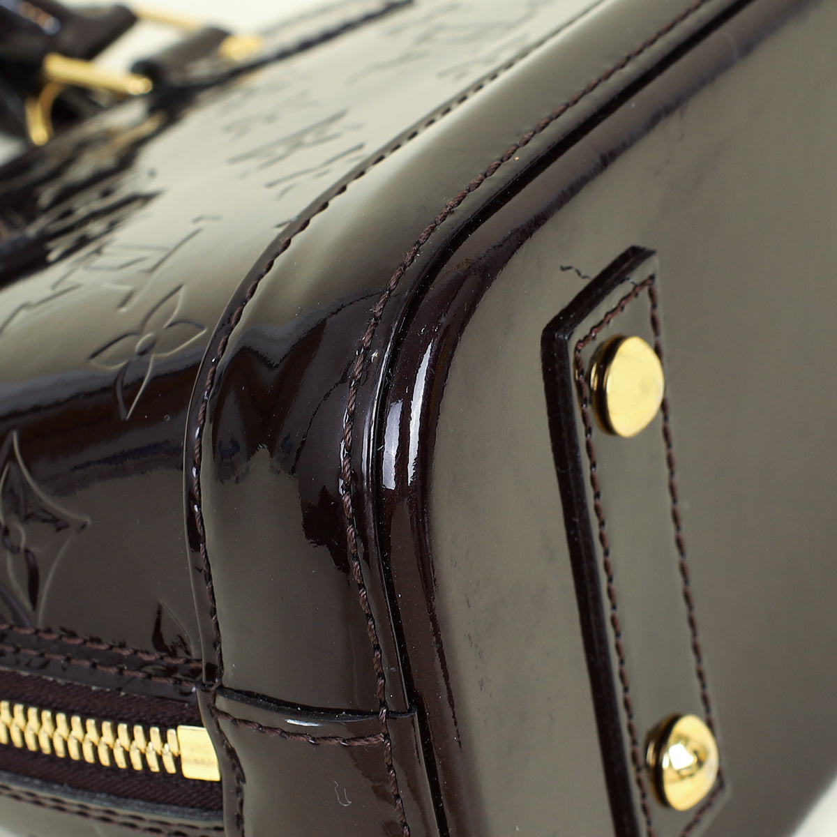 Louis Vuitton Amarante Monogram Vernis Alma BB Bag