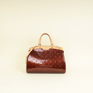 Louis Vuitton Rouge Fauvista Monogram Vernis Brea MM Bag
