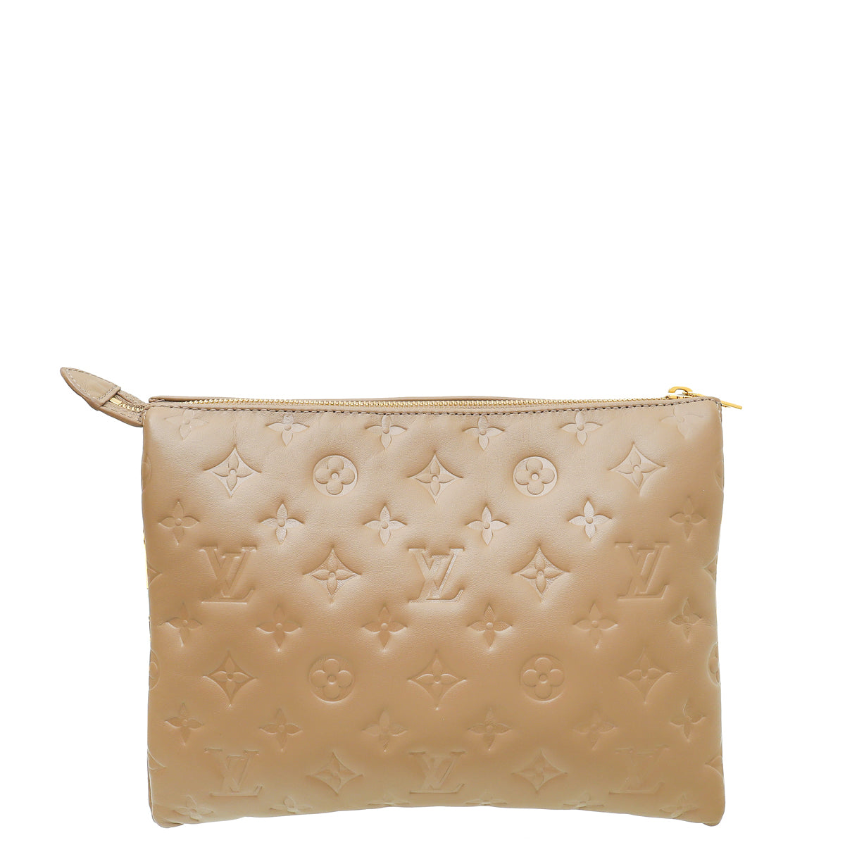 Louis Vuitton Taupe Embossed Monogram Coussin PM Bag-Louis Vuitton-THE CLOSET