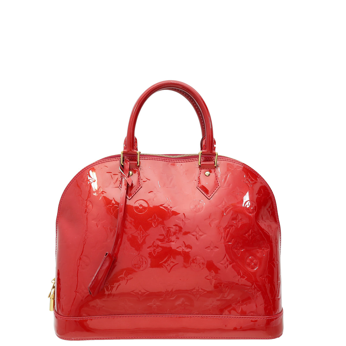 Louis Vuitton Pomme D'Amour Monogram Vernis Alma MM Bag-Louis Vuitton-THE CLOSET