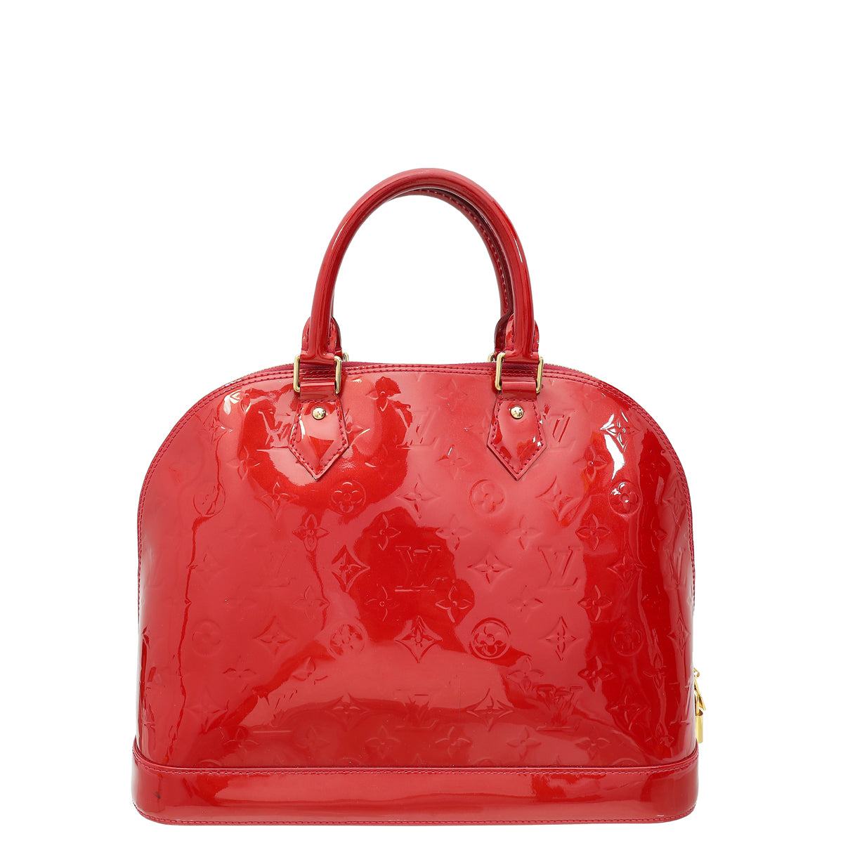 Louis Vuitton Pomme D'Amour Monogram Vernis Alma MM Bag-Louis Vuitton-THE CLOSET