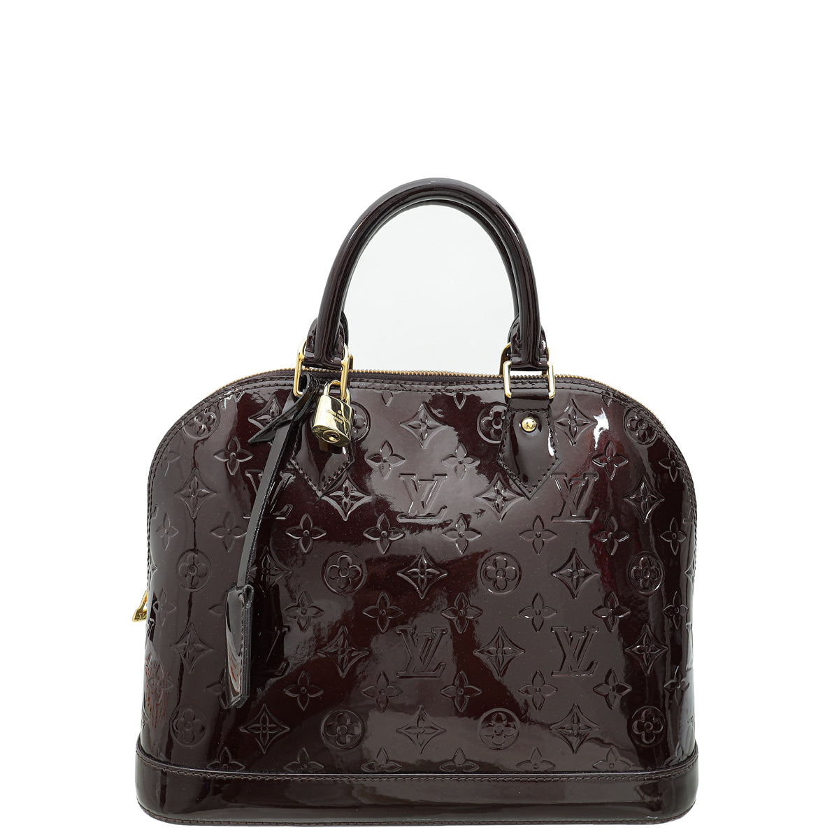 Louis Vuitton Amarante Monogram Vernis Alma PM Bag-Louis Vuitton-THE CLOSET