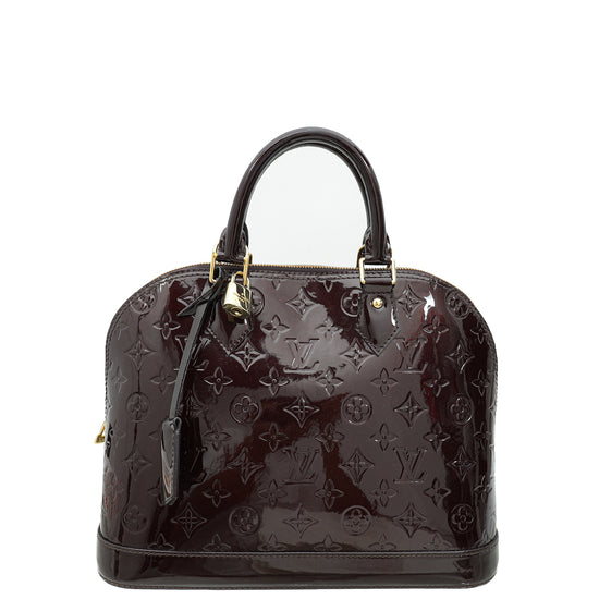 Louis Vuitton Amarante Monogram Vernis Alma PM Bag