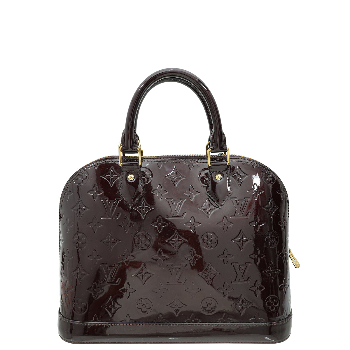 Louis Vuitton Amarante Monogram Vernis Alma PM Bag-Louis Vuitton-THE CLOSET