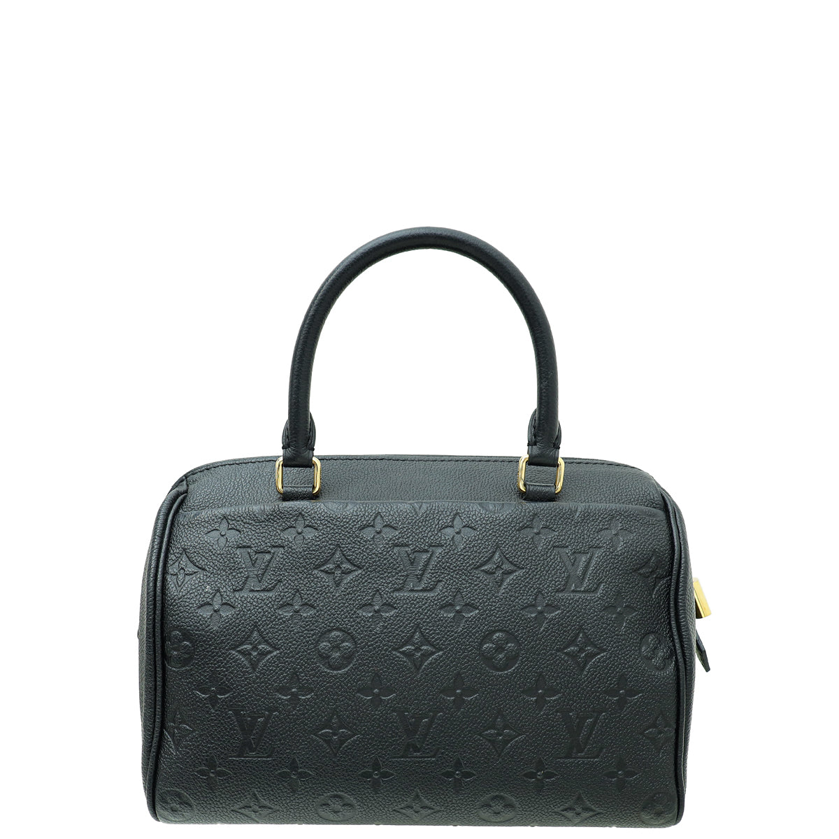 Louis Vuitton Black Monogram Empreinte Speedy 25 Bandouliere Bag W/ Twilly