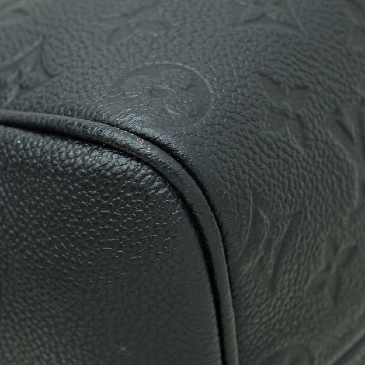 Louis Vuitton Black Monogram Empreinte Speedy 25 Bandouliere Bag W/ Twilly