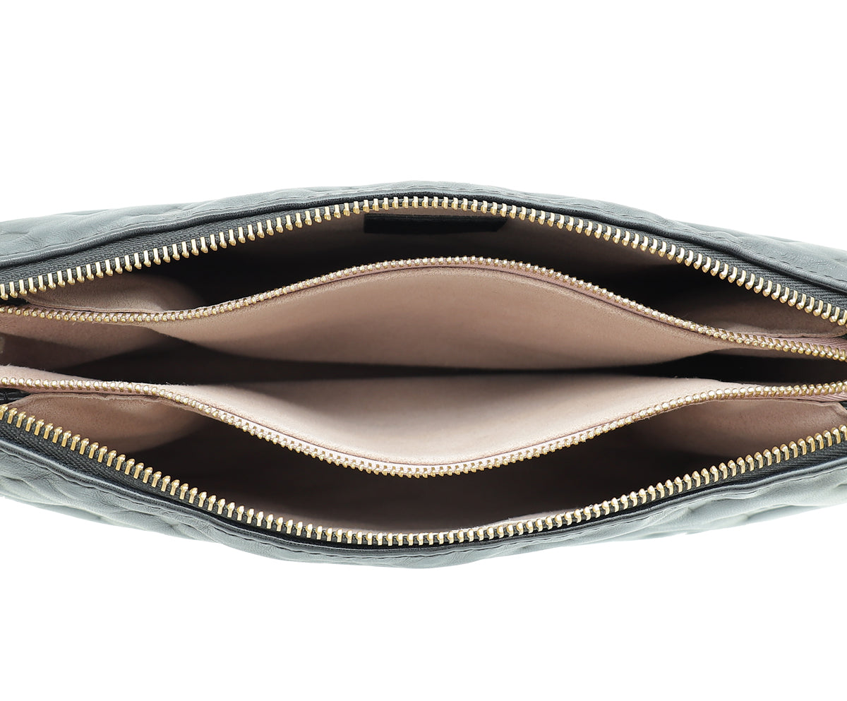 Louis Vuitton Black Monogram Embossed Coussin PM Bag