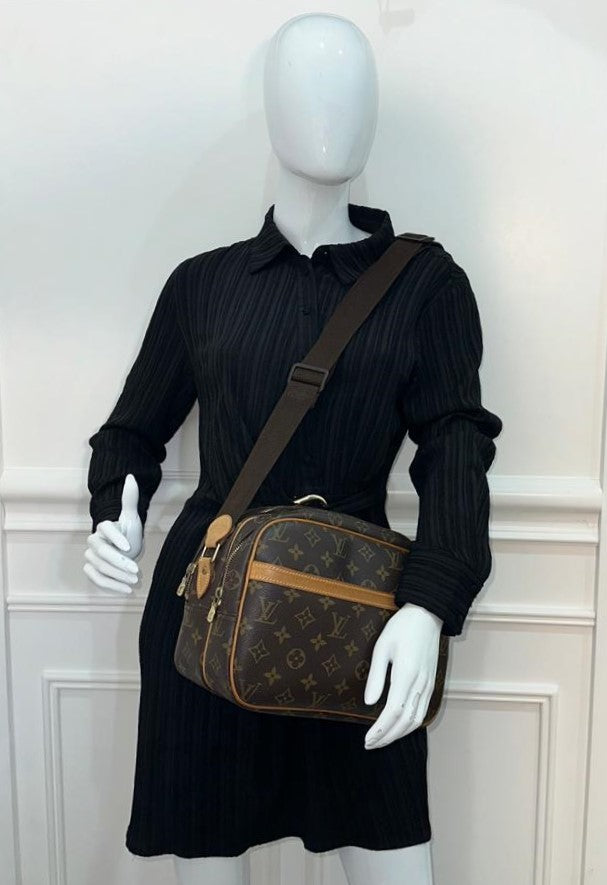 Louis Vuitton Brown Monogram Reporter PM Bag