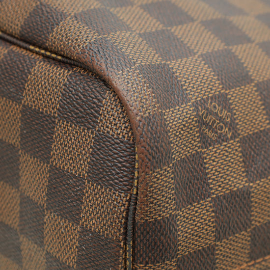 Louis Vuitton Ebene Neverfull MM Tote Bag W/ J7 Initials