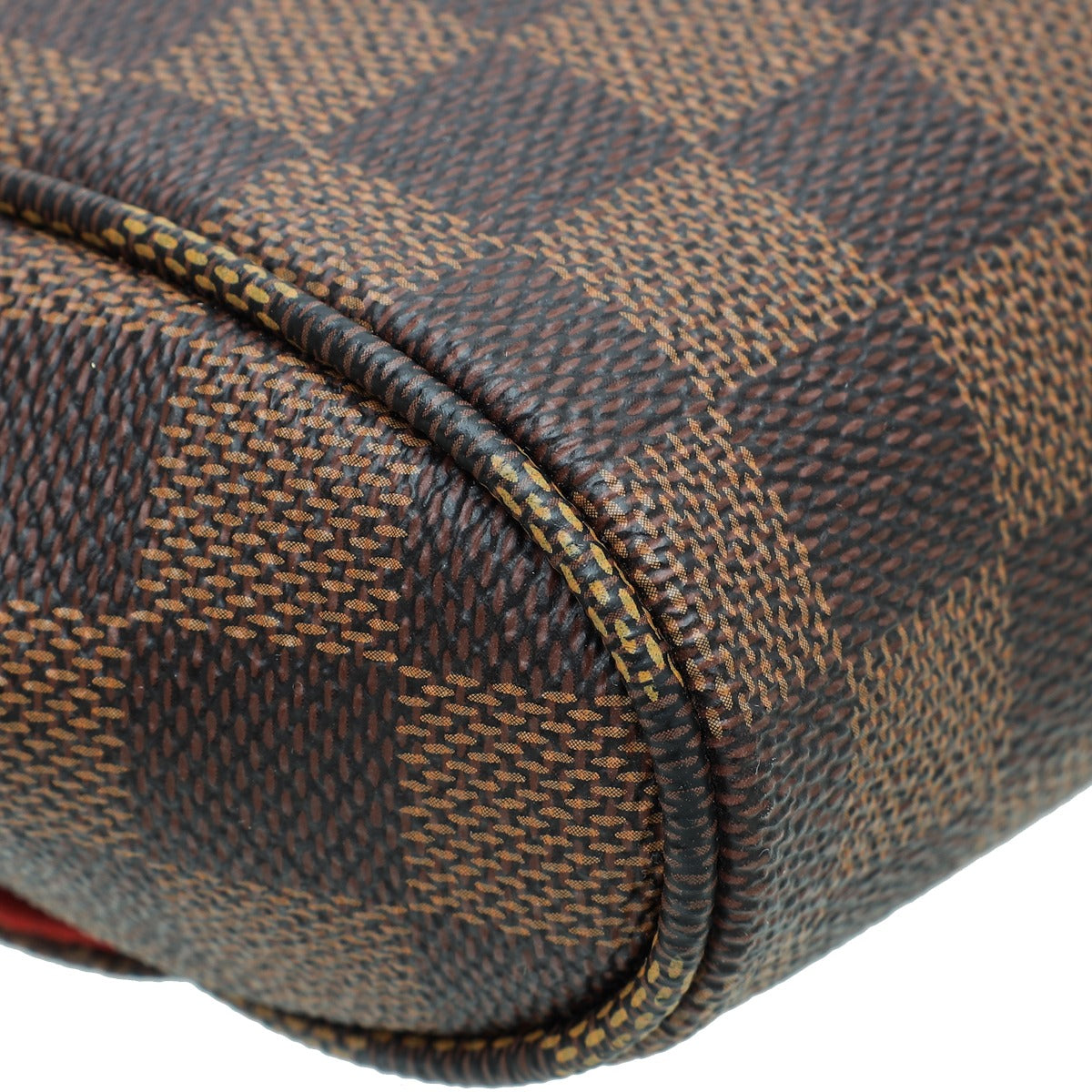 Louis Vuitton Brown, Pattern Print Damier Ebene Hoxton GM