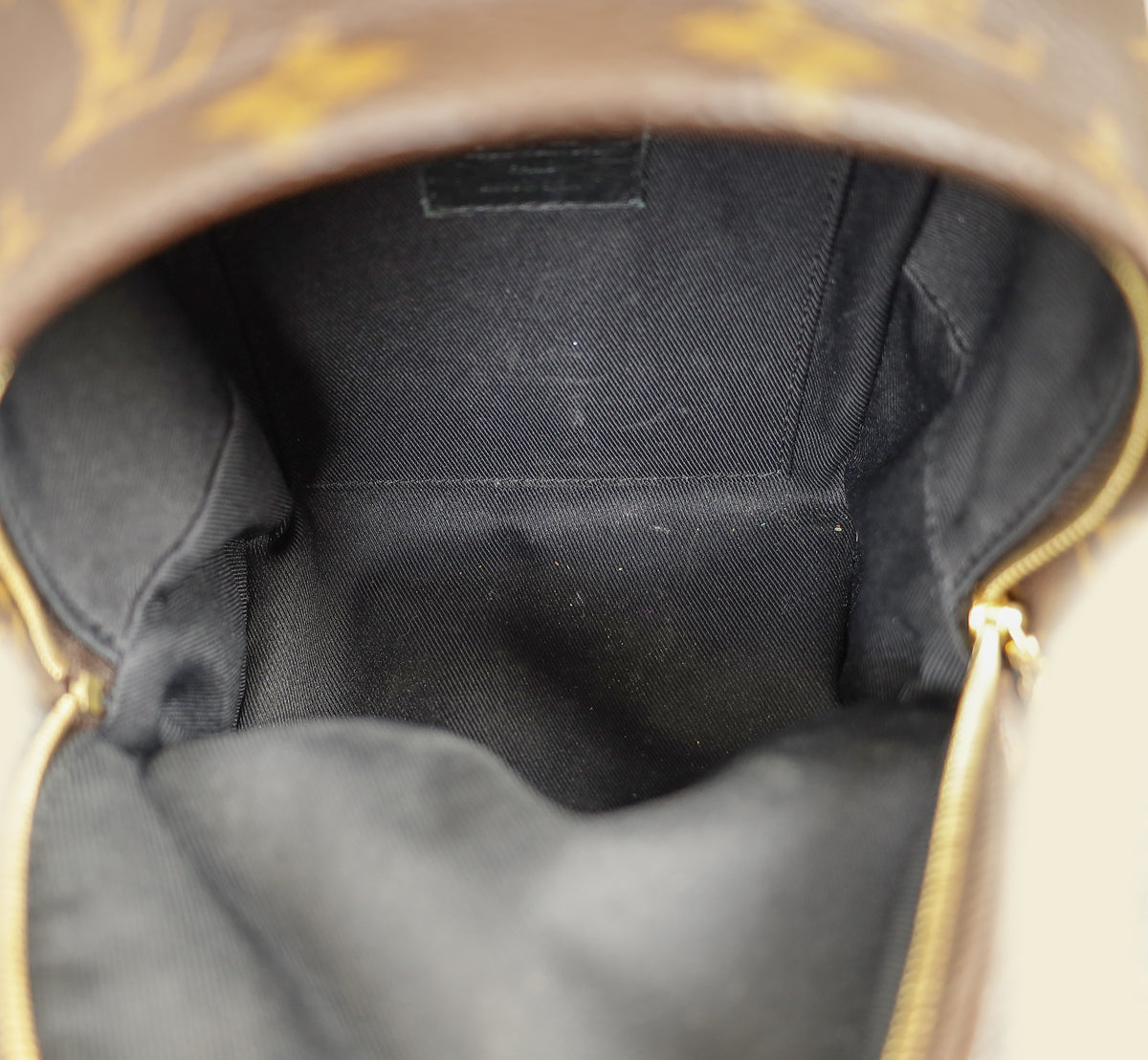 Louis Vuitton Monogram Black Palm Spring Mini Backpack Bag