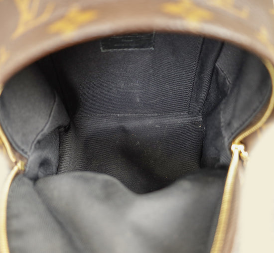 Louis Vuitton Monogram Black Palm Spring Mini Backpack Bag