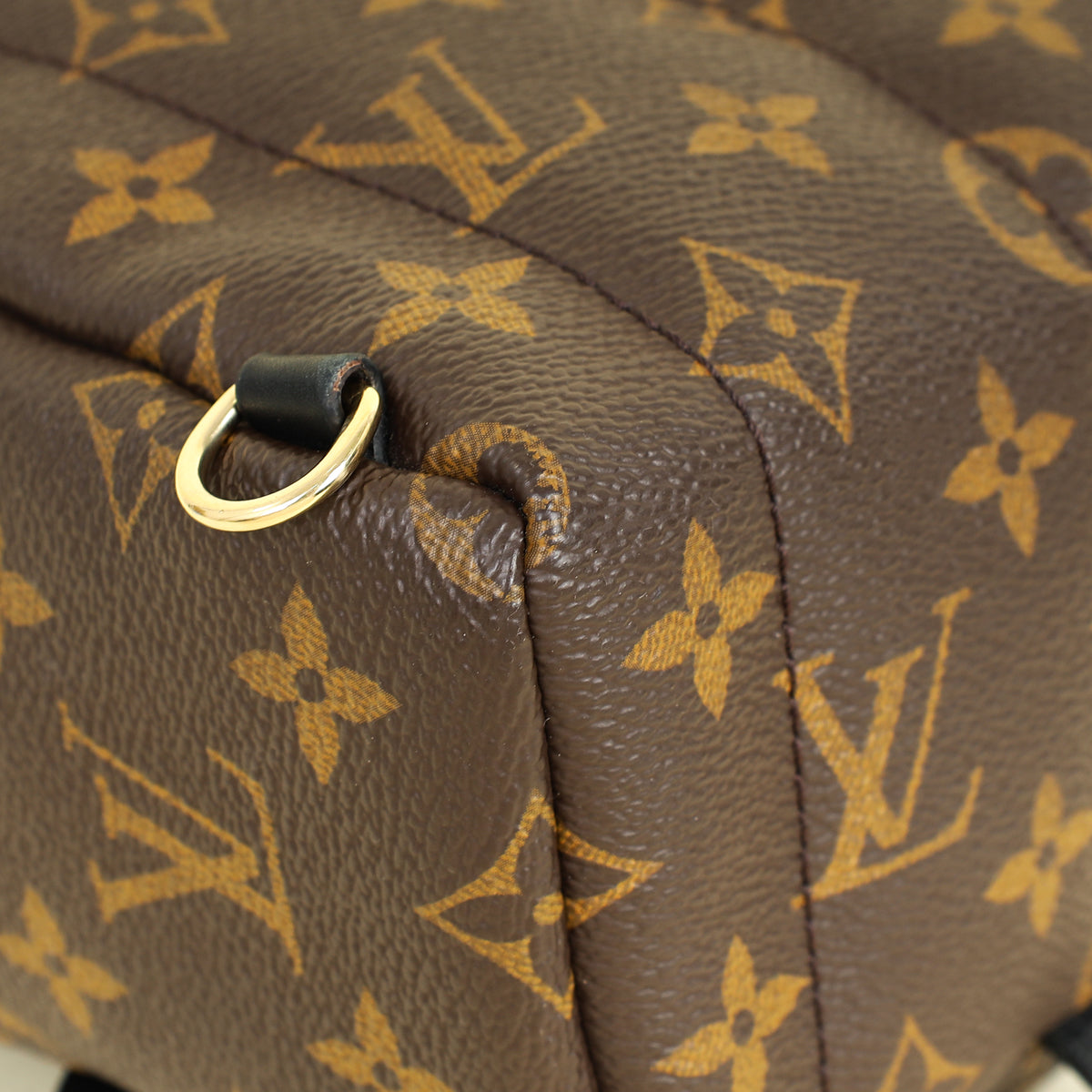 Louis Vuitton Monogram Black Palm Spring Mini Backpack Bag