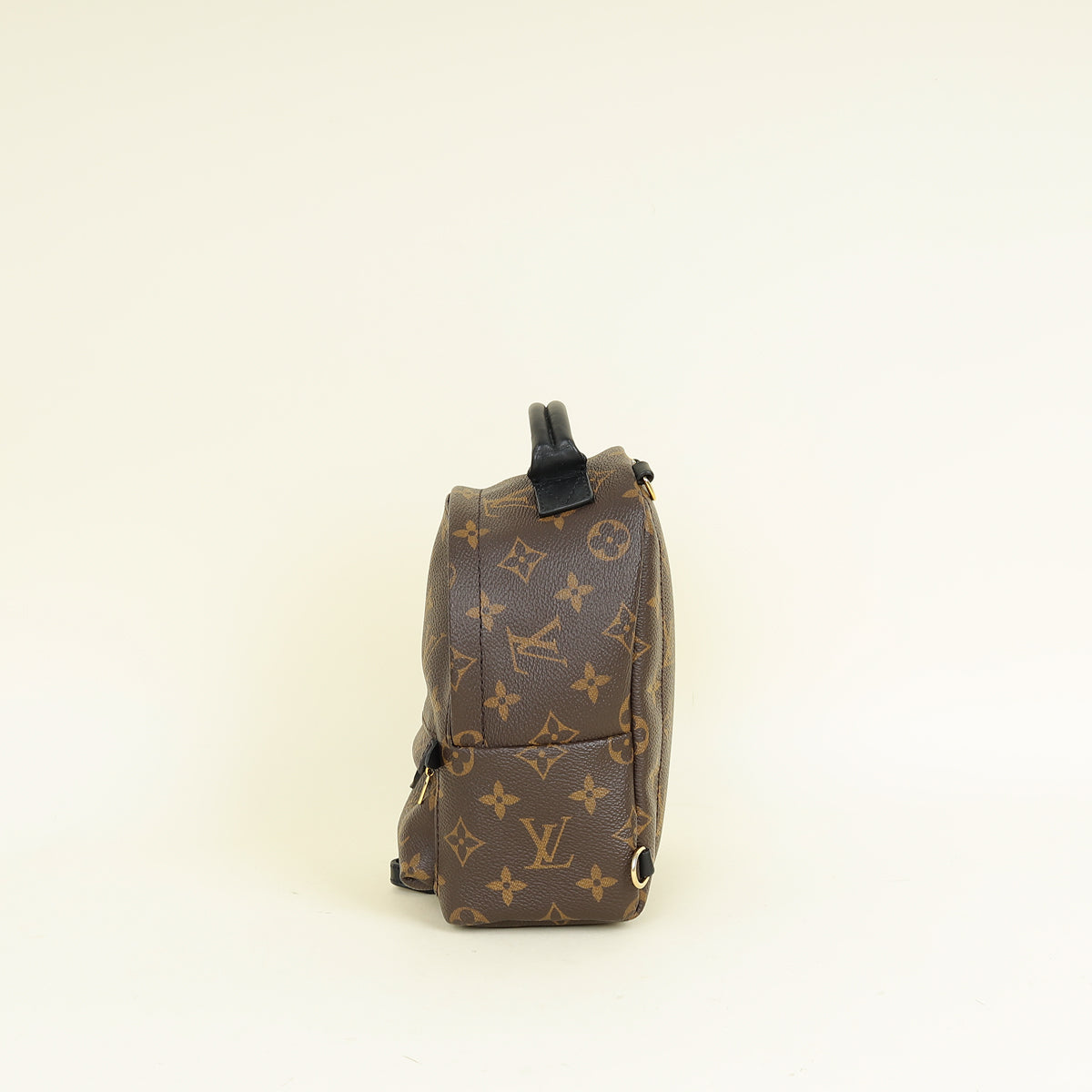Louis Vuitton Monogram Black Palm Spring Mini Backpack Bag
