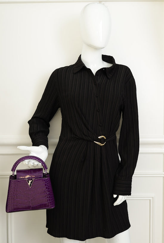 Louis Vuitton Amethyste Alligator Capucines Mini Bag