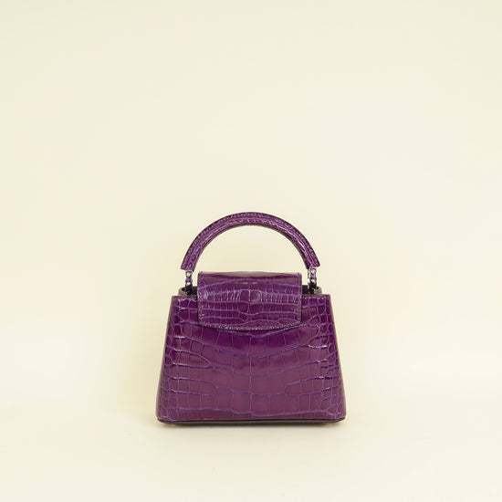 Louis Vuitton Amethyste Alligator Capucines Mini Bag