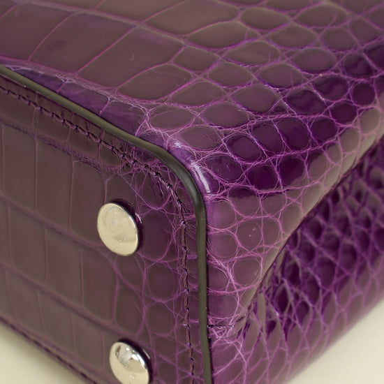 Louis Vuitton Amethyste Alligator Capucines Mini Bag