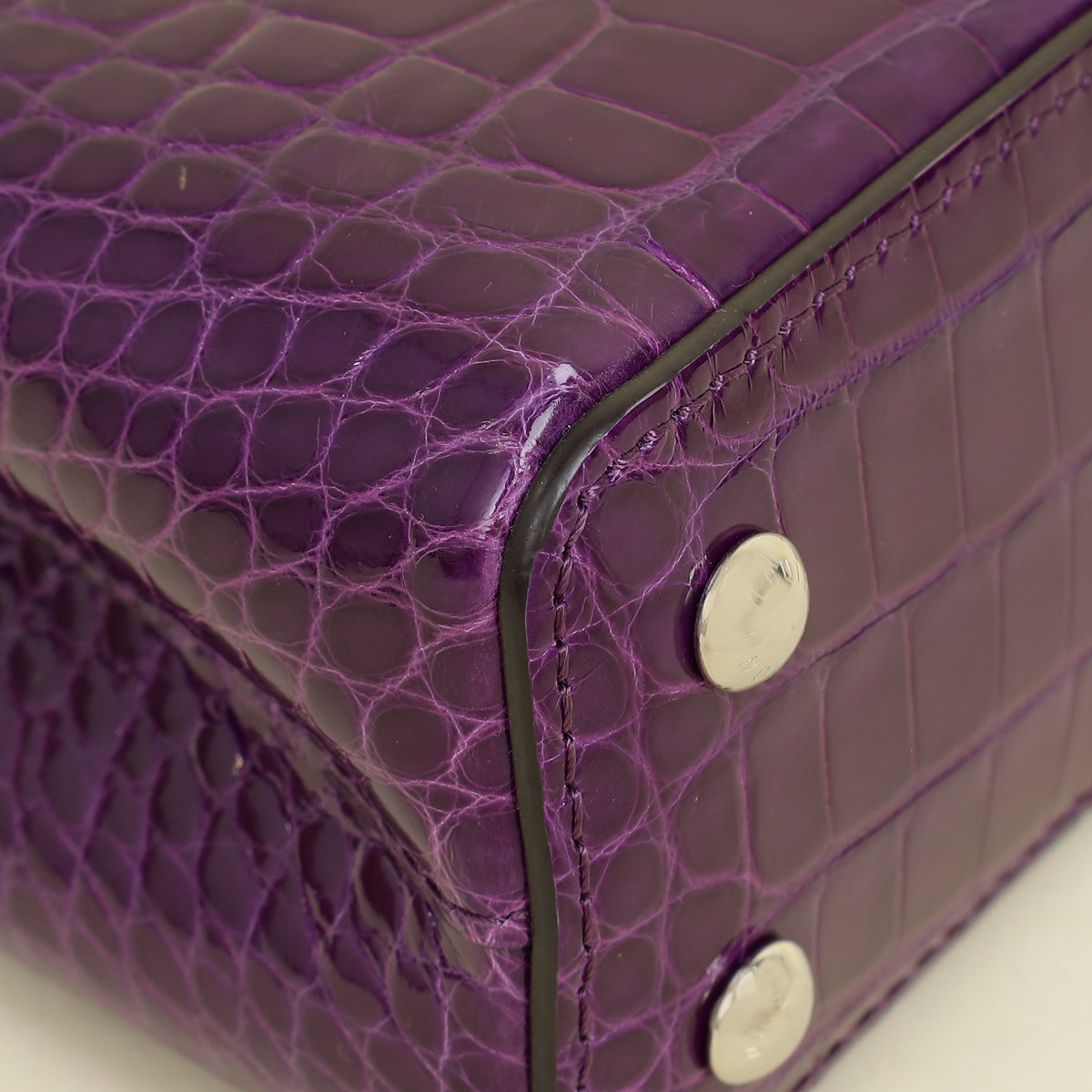 Louis Vuitton Amethyste Alligator Capucines Mini Bag