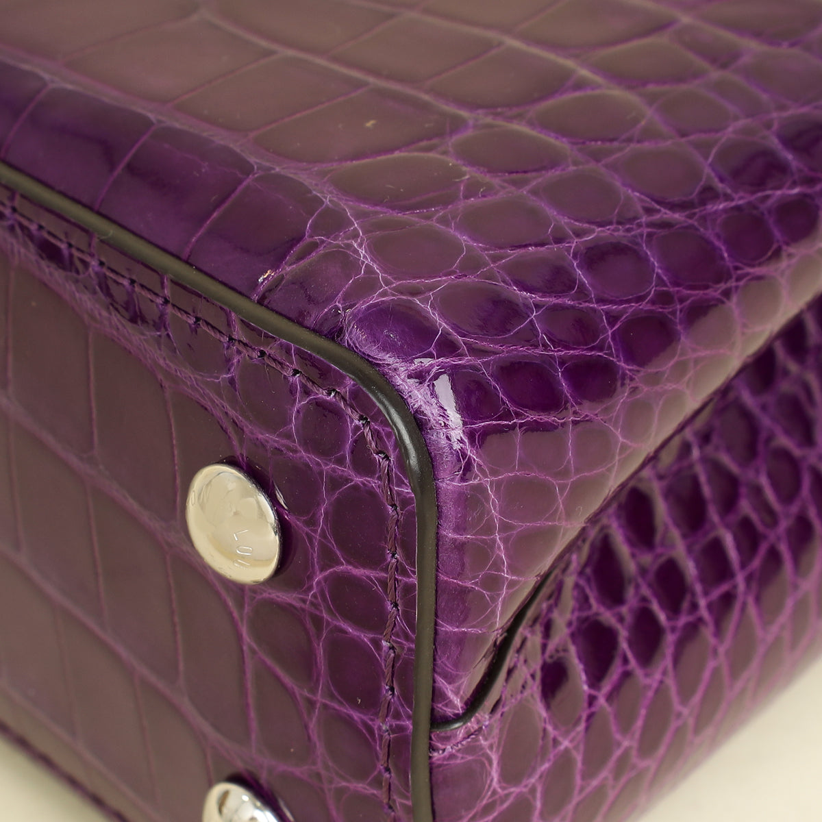 Louis Vuitton Amethyste Alligator Capucines Mini Bag