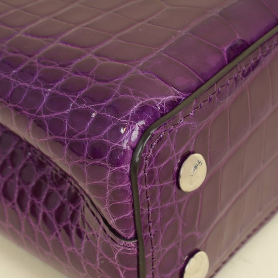 Louis Vuitton Amethyste Alligator Capucines Mini Bag