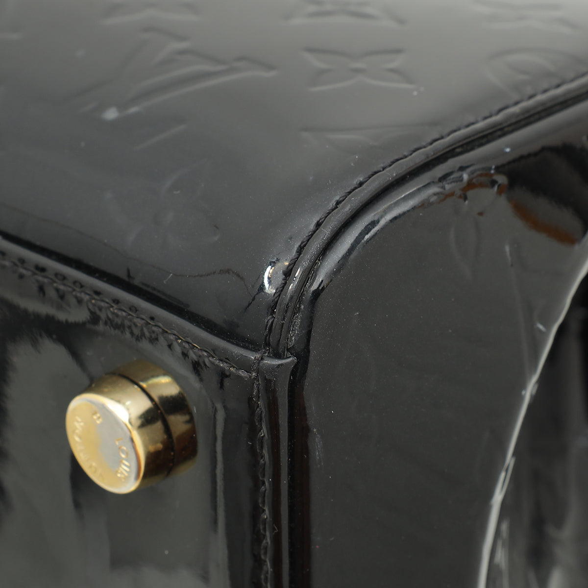 Louis Vuitton Black Monogram Vernis Brea NM MM Bag