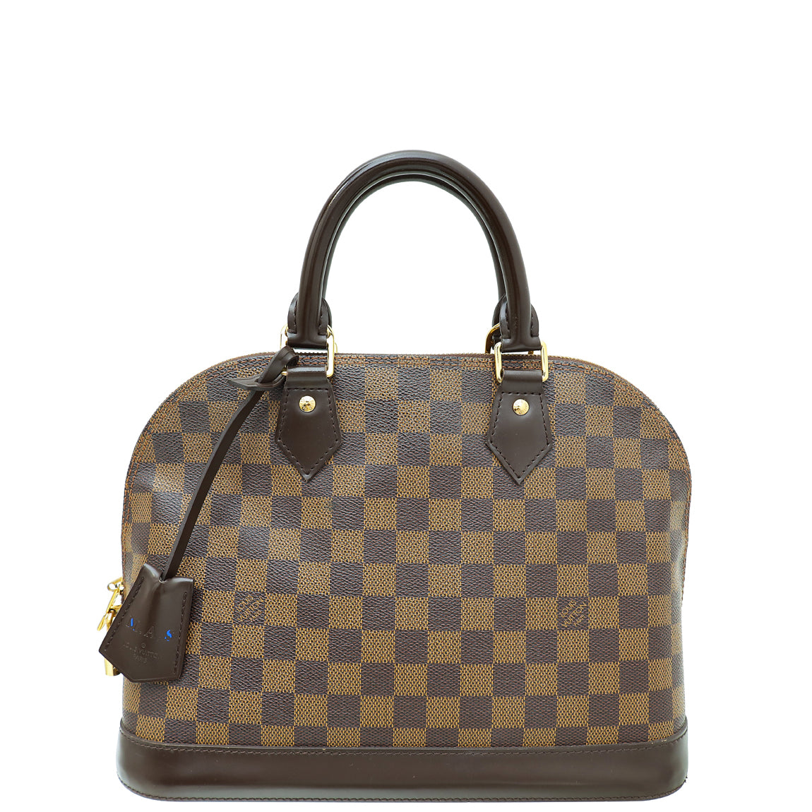 Louis Vuitton Damier Ebene Alma PM Bag W/ MAS Initials-Louis Vuitton-THE CLOSET