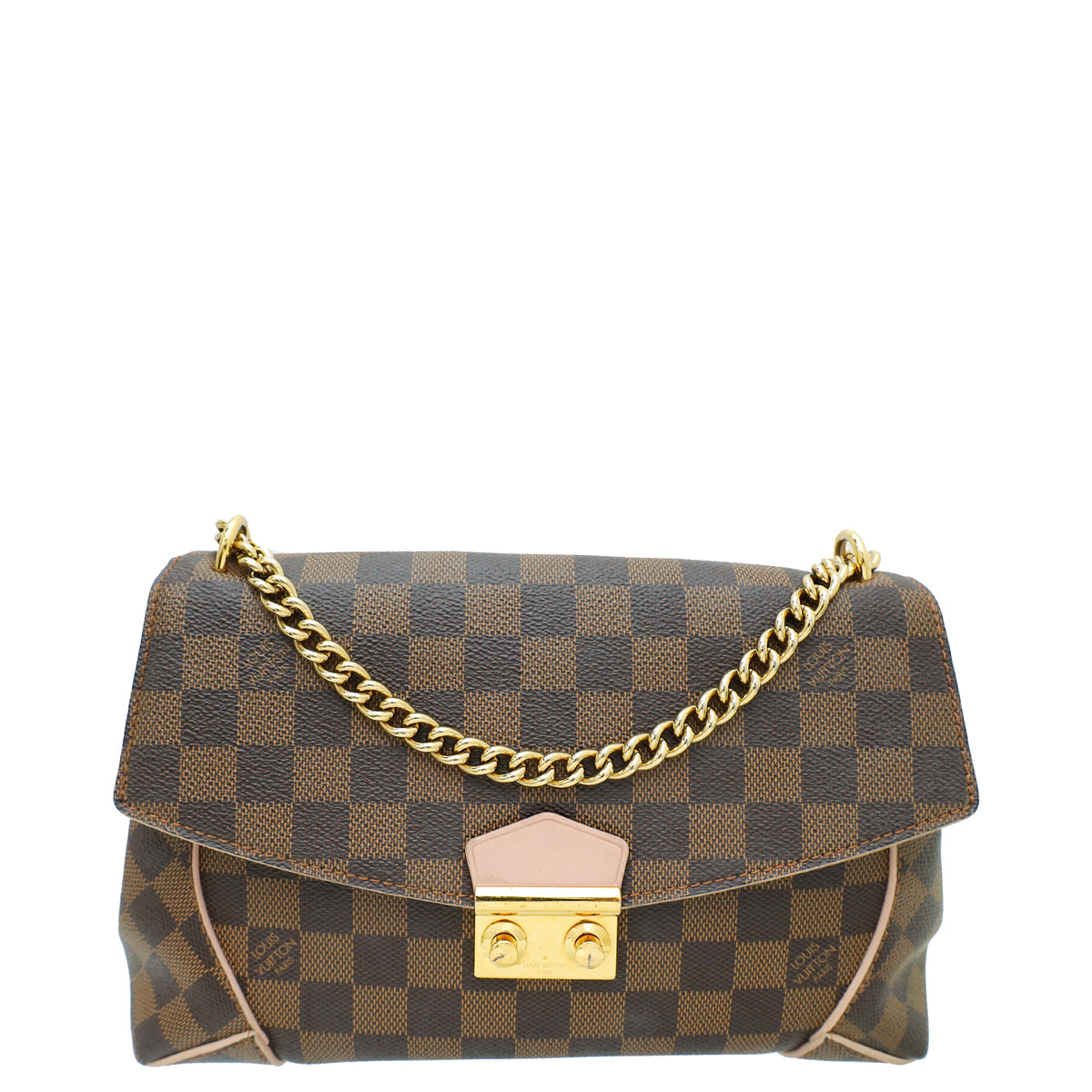 Louis Vuitton Damier Ebene Caissa Flap Chain Bag-Louis Vuitton-THE CLOSET