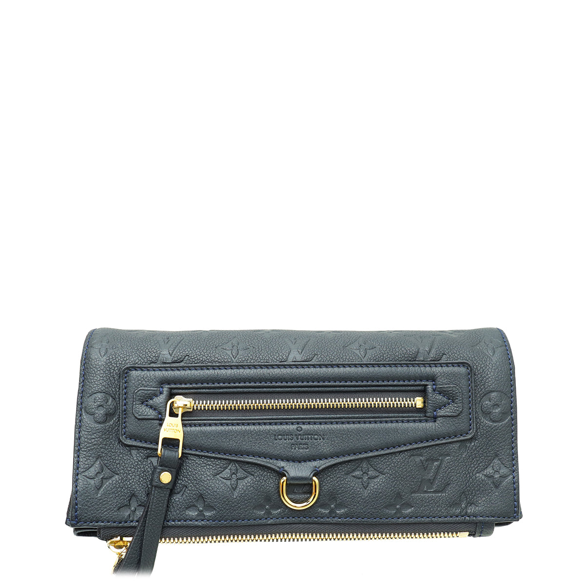 Louis Vuitton Blue Marine Monogram Empreinte Petillante Clutch-Louis Vuitton-THE CLOSET