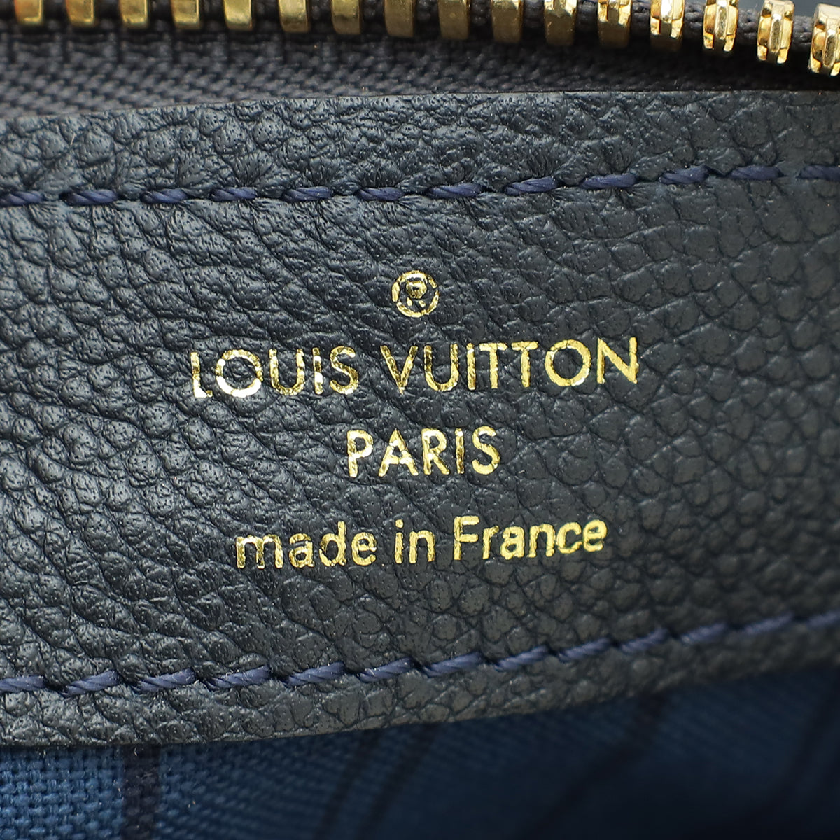 Louis Vuitton Blue Marine Monogram Empreinte Petillante Clutch
