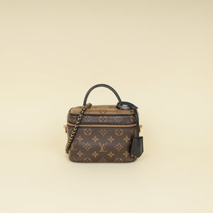 Louis VUitton Black Monogram Reverse Vanity PM Bag