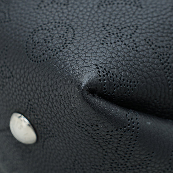 Louis Vuitton Noir Monogram Mahina Bella Bag