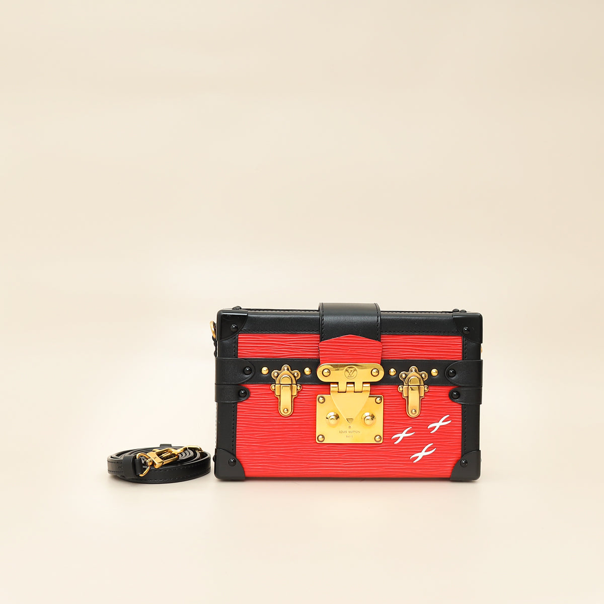 Louis Vuitton Bicolor Petite Malle Small Clutch-Louis Vuitton-THE CLOSET