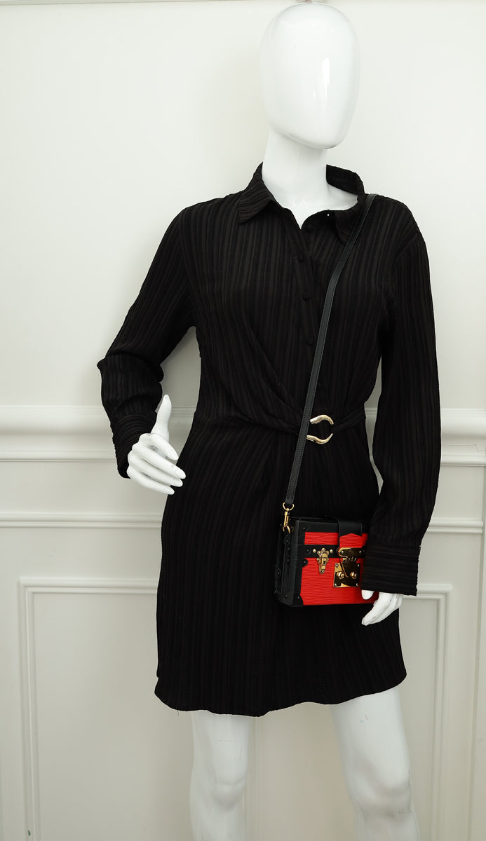 Louis Vuitton Bicolor Petite Malle Small Clutch-Louis Vuitton-THE CLOSET