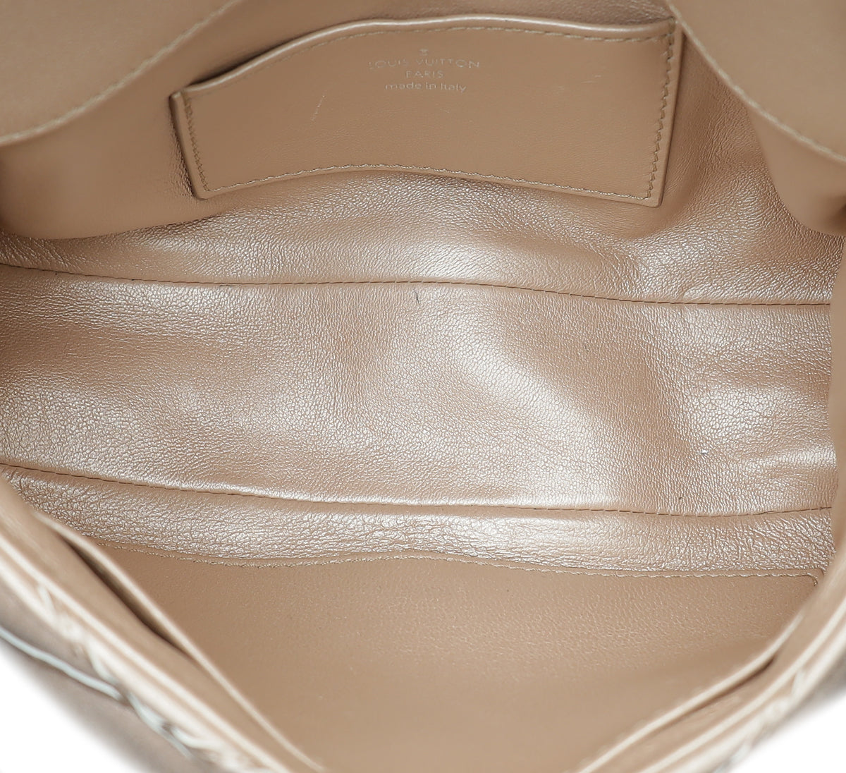 Louis Vuitton Metallic Champaign Malletage GO-14 PM Bag