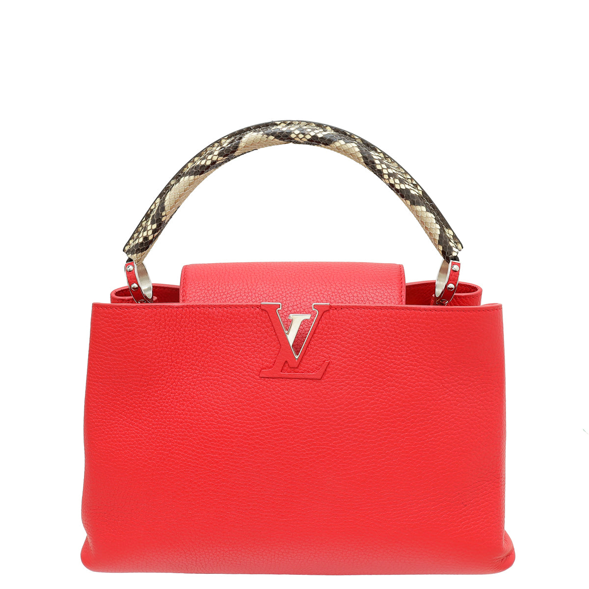 Louis Vuitton Scarlett Capucines MM Bag W/ Python Handle-Louis Vuitton-THE CLOSET