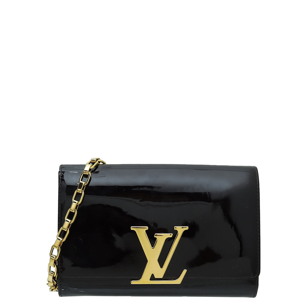 Louis Vuitton Amarante Vernis Leather Chain Louise GM Bag Louis Vuitton