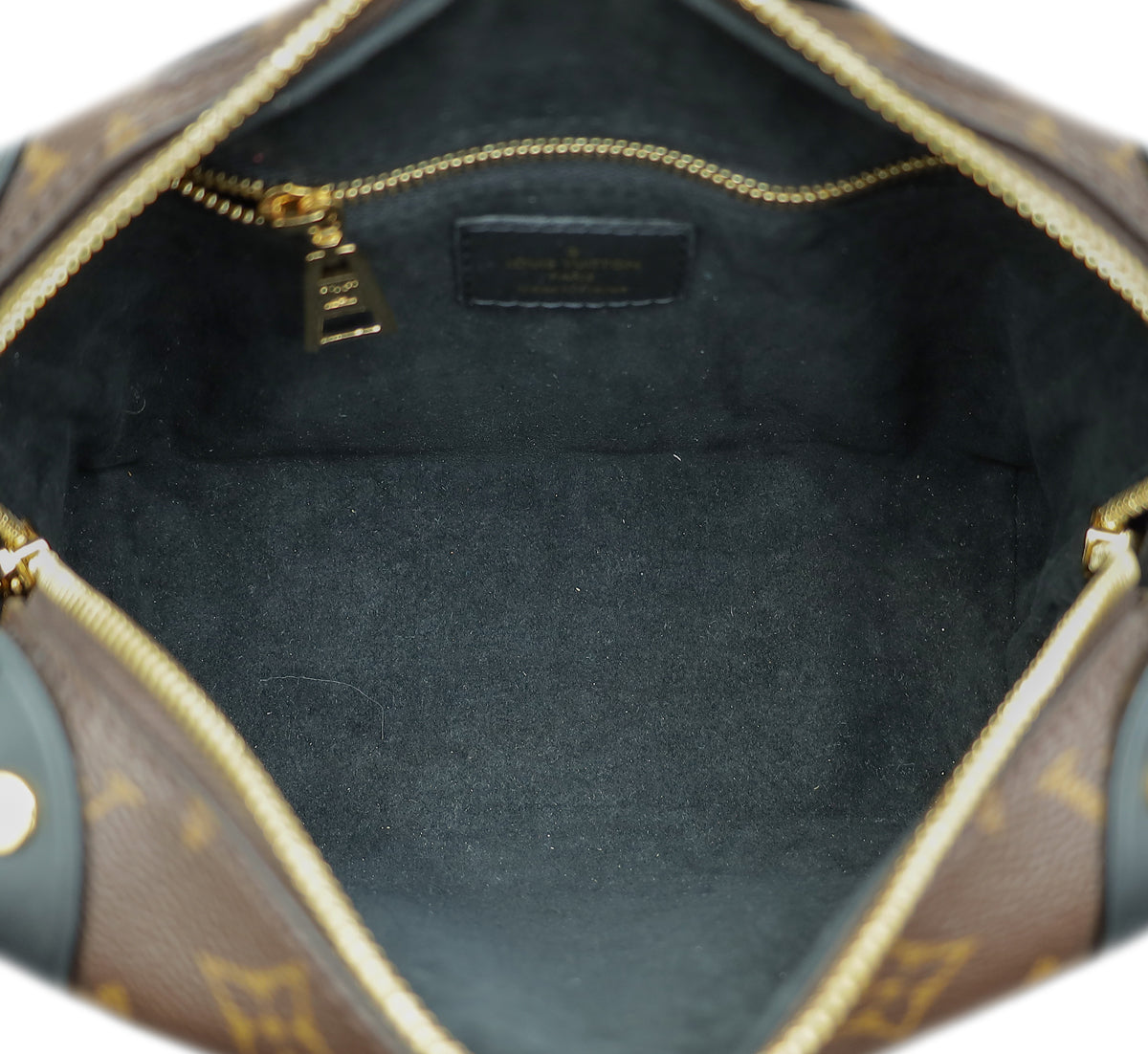 Louis Vuitton Monogram Black Petite Malle Souple Bag