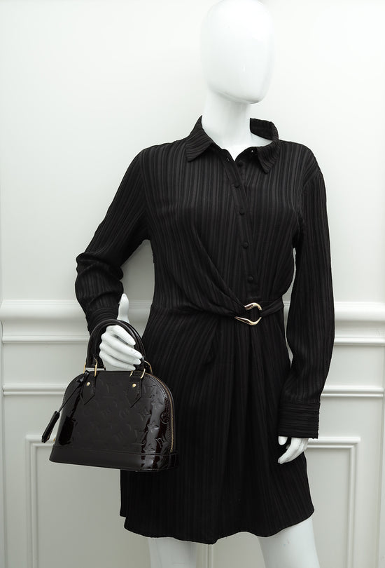 Louis Vuitton Amarante Monogram Vernis Alma BB Bag-Louis Vuitton-THE CLOSET