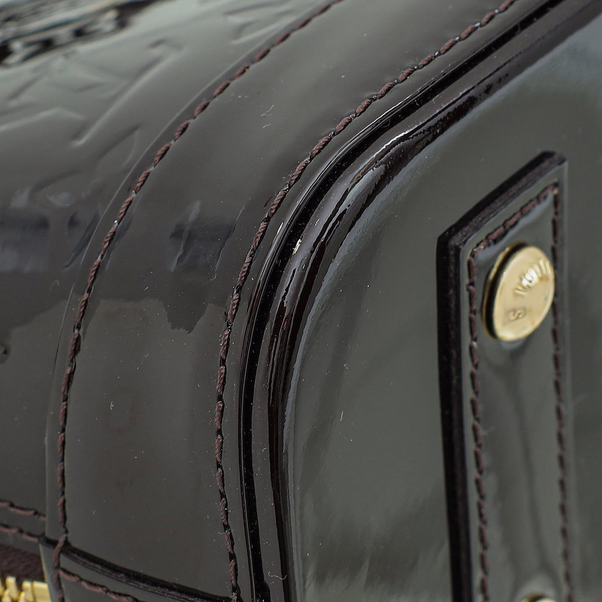 Louis Vuitton Amarante Monogram Vernis Alma BB Bag-Louis Vuitton-THE CLOSET