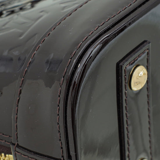 Louis Vuitton Amarante Monogram Vernis Alma BB Bag-Louis Vuitton-THE CLOSET