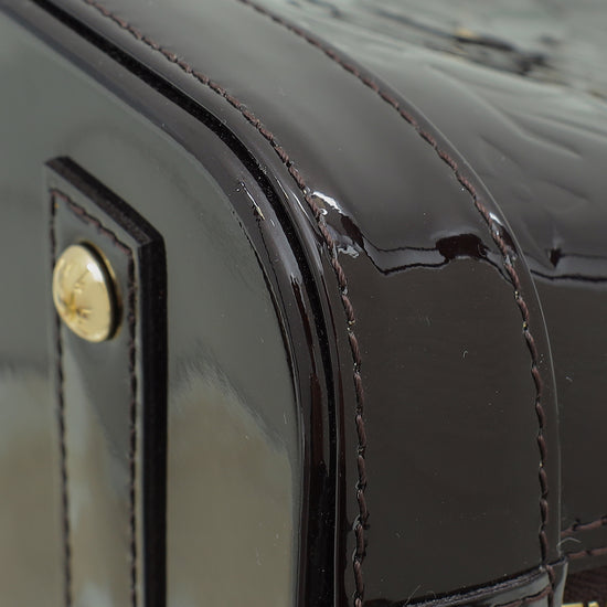 Louis Vuitton Amarante Monogram Vernis Alma BB Bag-Louis Vuitton-THE CLOSET
