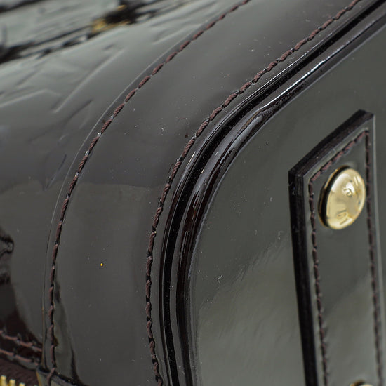 Louis Vuitton Amarante Monogram Vernis Alma BB Bag-Louis Vuitton-THE CLOSET